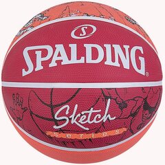 Krepšinio kamuolys Spalding Sketch Drible 84381Z, 7 dydis kaina ir informacija | Krepšinio kamuoliai | pigu.lt