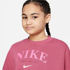 Nike džemperis mergaitėms Trend Flc Crew DV2563 633 DV2563633, rožinis kaina ir informacija | Megztiniai, bluzonai, švarkai berniukams | pigu.lt