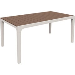 Пластмассовый стол Keter Harmony цена и информация | Садовые столы, столики | pigu.lt
