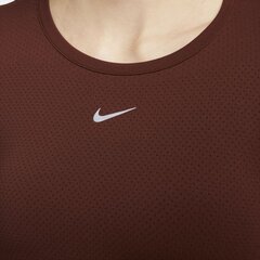 Marškinėliai moterims Nike Dri-FIT ADV Aura W DD0588273, rudi kaina ir informacija | Marškinėliai moterims | pigu.lt