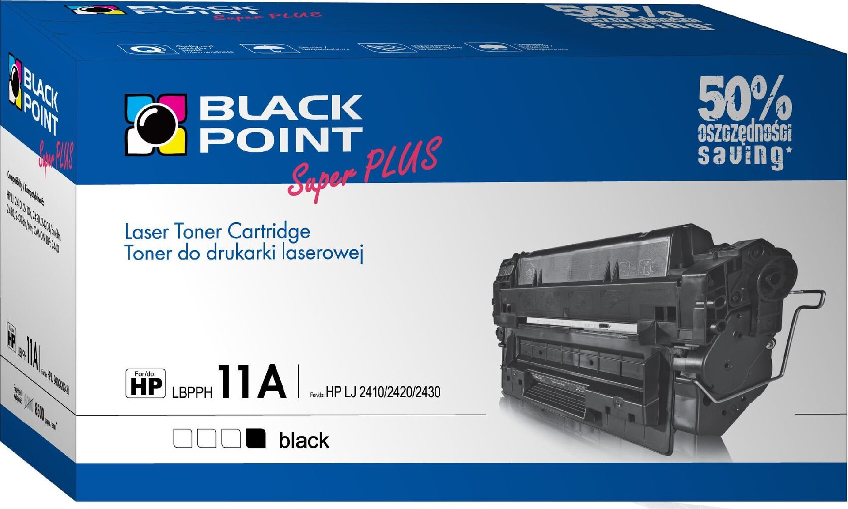 Toner Black Point LBPPH11A | Black | 8500 p. | HP Q6511A kaina ir informacija | Kasetės lazeriniams spausdintuvams | pigu.lt