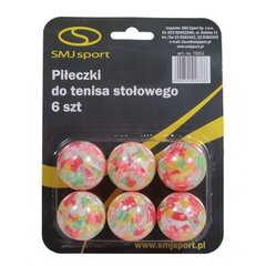Stalo teniso kamuoliukai SMJ Sport, 6vnt, įvairių spalvų kaina ir informacija | Kamuoliukai stalo tenisui | pigu.lt