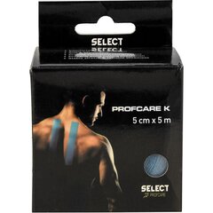 Futbolo juosta Select ProfCare K-Tape, 5cm x 5m, mėlyna kaina ir informacija | Futbolo apranga ir kitos prekės | pigu.lt