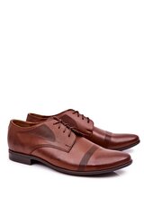 Klasikiniai batai vyrams Bednarek Polish Shoes 17989-P, rudi цена и информация | Мужские ботинки | pigu.lt