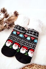 Kalėdinės kojinės moterims Aura.via, juodos kaina ir informacija | Moteriškos kojinės | pigu.lt