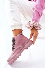 Aulinukai moterims Big Star Shoes 16865-21, rožiniai kaina ir informacija | Aulinukai, ilgaauliai batai moterims | pigu.lt