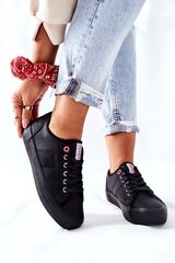 Laisvalaikio batai moterims Cross Jeans II2R4003C, juodi kaina ir informacija | Sportiniai bateliai, kedai moterims | pigu.lt