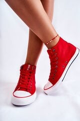 Laisvalaikio batai moterims Big Star, raudoni kaina ir informacija | Bateliai moterims | pigu.lt