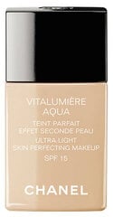 Основа для макияжа Chanel - Vitalumiere Aqua Makeup SPF15, 42 Beige Rosé, 30 мл цена и информация | Пудры, базы под макияж | pigu.lt