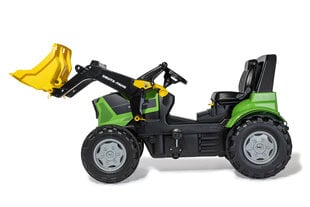 Педальный трактор RollyFarmtrac Deutz Agrotron 8280 TTV с фронтальным ковшом цена и информация | Игрушки для мальчиков | pigu.lt