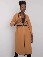 Paltas moterims Italy Moda 624096, smėlio spalvos цена и информация | Женские пальто | pigu.lt