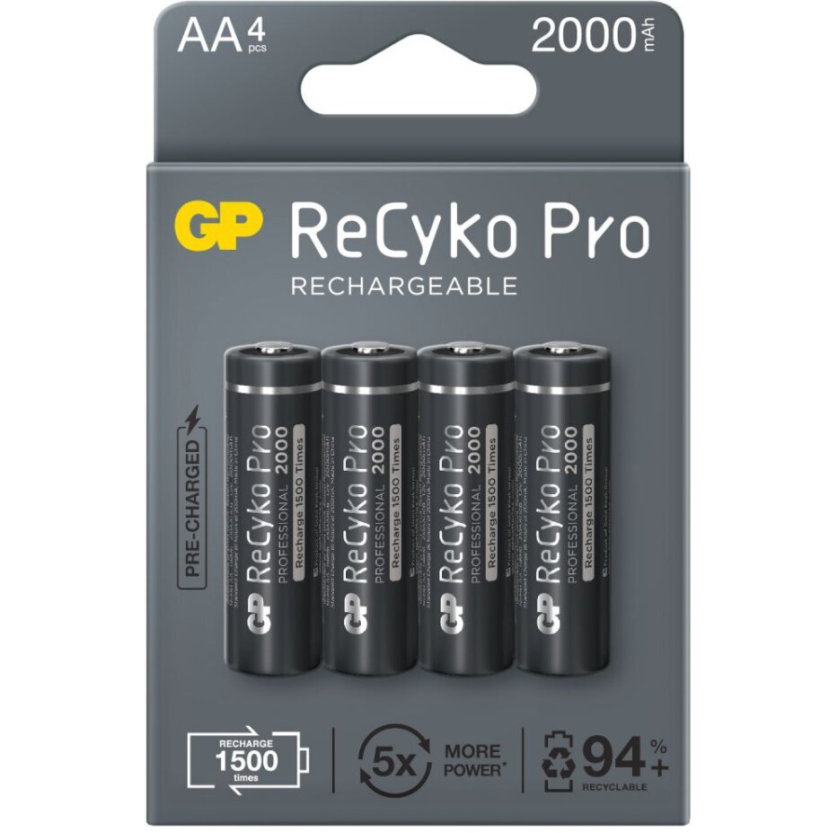 ReCyko AA / R6 GP elementai, 4 vnt. цена и информация | Elementai | pigu.lt