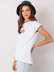 Marškinėliai moterims Fancy FA-TS-7137.29P, balti kaina ir informacija | Marškinėliai moterims | pigu.lt