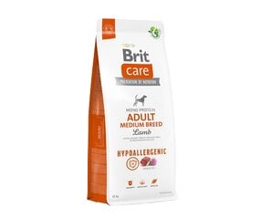 Brit Care suaugusiems vidutinių veislių šunims hipoalerginis su su ėriena ir ryžiais, 12 kg (nauja pakuotė) kaina ir informacija | Brit Care Šunims | pigu.lt