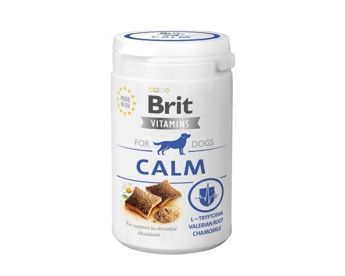 Brit Vitamins Calm vitaminų papildas šunims, 150 g kaina ir informacija | Vitaminai, papildai, antiparazitinės priemonės šunims | pigu.lt