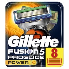 Skustuvo galvutės Gillette Fusion Proglide Power, 8 vnt. kaina ir informacija | Gillette Asmens higienai | pigu.lt