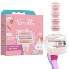 Skustuvo galvutės moterims Gillette Venus ComfortGlide Spa Breeze, 4 vnt. kaina ir informacija | Gillette Asmens higienai | pigu.lt