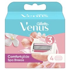 Сменные кассеты для бритья Gillette Venus Breeze, 4 шт. цена и информация | Gillette Духи, косметика | pigu.lt