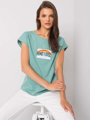 Marškinėliai moterims Fancy FA-TS-7137.29P, žali kaina ir informacija | Marškinėliai moterims | pigu.lt