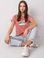 Marškinėliai moterims Fancy FA-TS-7137.29, rožiniai kaina ir informacija | Marškinėliai moterims | pigu.lt