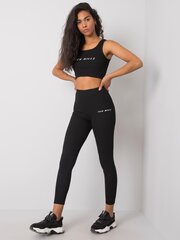Komplektas moterims For Fitness, juodas kaina ir informacija | Sportinė apranga moterims | pigu.lt