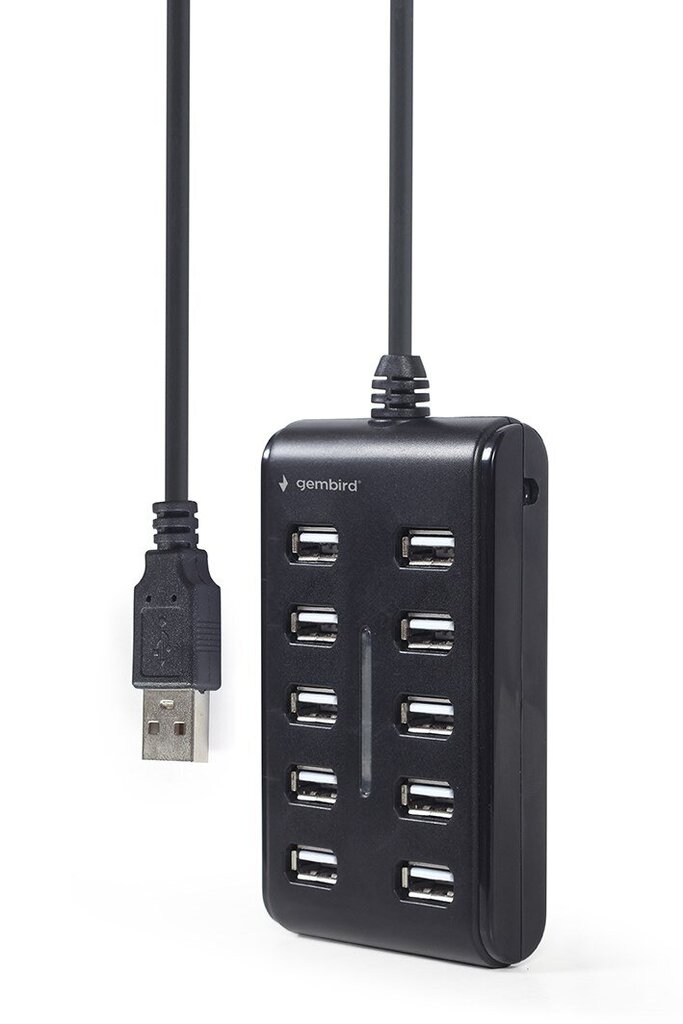 Gembird UHB-U2P10P-01, USB 2.0 kaina ir informacija | Adapteriai, USB šakotuvai | pigu.lt