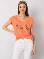 Marškinėliai moterims Fancy, oranžiniai kaina ir informacija | Marškinėliai moterims | pigu.lt