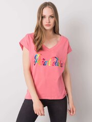 Marškinėliai moterims Fancy FA-TS-7001.60, rožiniai kaina ir informacija | Marškinėliai moterims | pigu.lt