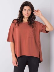 Marškinėliai moterims Rue Paris 2016102860853, rudi kaina ir informacija | Marškinėliai moterims | pigu.lt