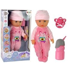 Lean toys Baby Doll Sound Bottle Rožinė pižama kaina ir informacija | Žaislai mergaitėms | pigu.lt