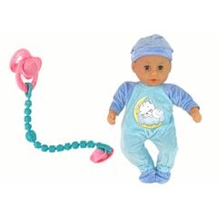 Baby Doll lėlė su mėlyna pižama kaina ir informacija | Žaislai mergaitėms | pigu.lt