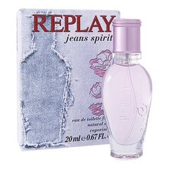 Туалетная вода Replay Jeans Spirit EDT для женщин 20 мл цена и информация | Женские духи | pigu.lt