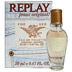 Replay Jeans Original! For Her EDT для женщин 20 мл цена и информация | Женские духи | pigu.lt