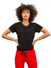 Marškinėliai moterims Basic Feel Good, juodi kaina ir informacija | Marškinėliai moterims | pigu.lt