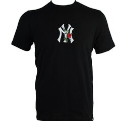 47 Brand marškinėliai vyrams MLB New York Yankees Emb Backer Southside Tee M 556925, juodi цена и информация | Мужские футболки | pigu.lt