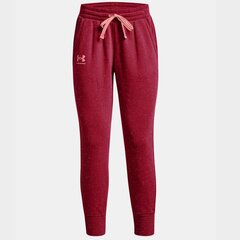 Sportinės kelnės moterims Under Armour W 1356416 664, raudonos kaina ir informacija | Sportinė apranga moterims | pigu.lt