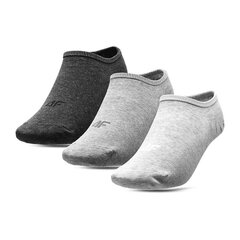 Kojinės moterims 4F H4L22-SOD301, pilkos, 3vnt. kaina ir informacija | Moteriškos kojinės | pigu.lt