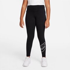 Sportinės tamprės mergaitėms Nike Sportswear Essential Jr DD6482 010, juodos цена и информация | Брюки для девочки, бирюзовые | pigu.lt