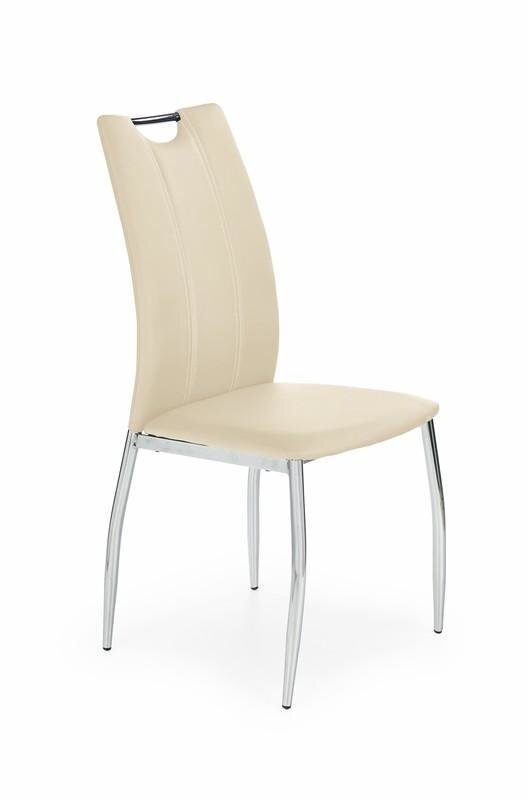 4-ių kėdžių komplektas Halmar K187, kreminis kaina ir informacija | Virtuvės ir valgomojo kėdės | pigu.lt
