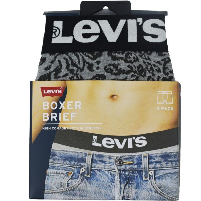 Levi's trumpikės vyrams Boxer Briefs M 37149-0706, įvairių spalvų, 2 vnt kaina ir informacija | Trumpikės | pigu.lt