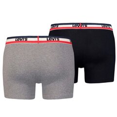 Levi's trumpikės vyrams Boxer Briefs M 37149-0202, įvairių spalvų, 2 vnt цена и информация | Мужские трусы | pigu.lt