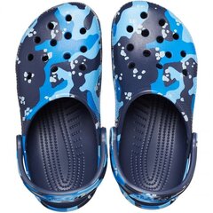 Šlepetės vyrams Crocs Classic Printed Camo M 206454 4HQ, mėlynos цена и информация | Мужские шлепанцы, босоножки | pigu.lt