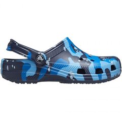 Šlepetės vyrams Crocs Classic Printed Camo M 206454 4HQ, mėlynos цена и информация | Мужские шлепанцы, босоножки | pigu.lt