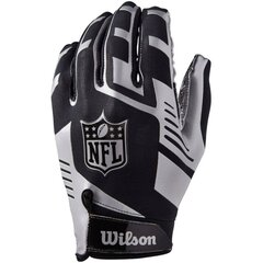 Futbolo pirštinės Wilson NFL Stretch Fit, juodos kaina ir informacija | Futbolo apranga ir kitos prekės | pigu.lt