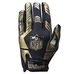 Futbolo pirštinės Wilson NFL Stretch Fit, M, juodos kaina ir informacija | Futbolo apranga ir kitos prekės | pigu.lt