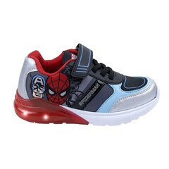 Кроссовки со светодиодами The Avengers Красный Синий Чёрный цена и информация | Детская спортивная обувь | pigu.lt