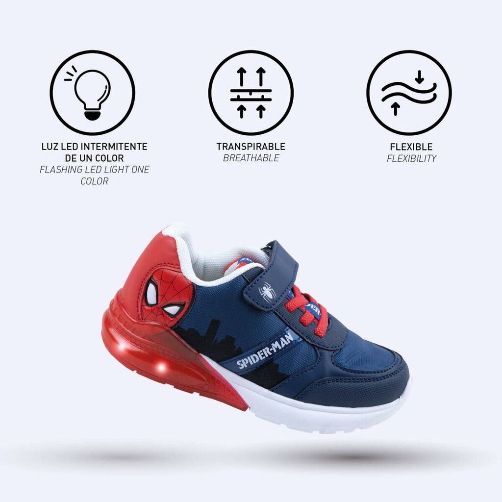 Sportbačiai vaikams su LED Spiderman kaina ir informacija | Sportiniai batai vaikams | pigu.lt