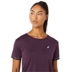 Marškinėliai moterims Asics Race Crop Top W 2012C226-500, violetiniai цена и информация | Женские футболки | pigu.lt