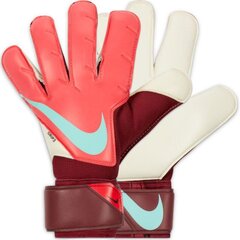 Vartininko pirštinės Nike Grip 3 CN5651 660, raudonos kaina ir informacija | Vartininko pirštinės | pigu.lt