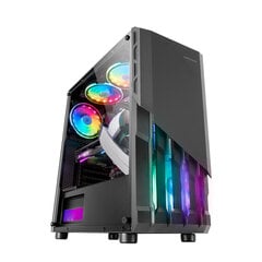 Блок ATX Mars Gaming MC-X2 Negro Caja PC Gaming ATX Frontal Acero FRGB 2 Ventiladores 12cm FRGB Ventana Lateral Completa цена и информация | Корпуса | pigu.lt